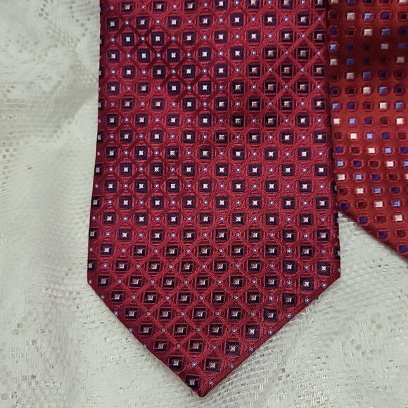 Saddlebred Lot of Two Silk Red Ties‎ - Picture 3 of 7
